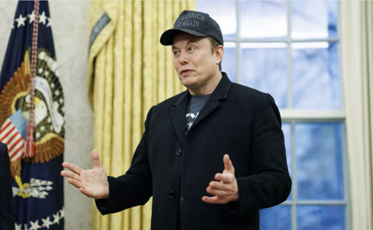 Elon Musk in the Oval office earlier this month. Photograph: Aaron Schwartz/EPA